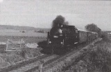 Lokomotiva 328.011 u Slatiny v říjnu 1996