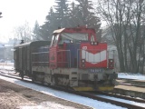 10.2.2005 Vysoké Mýto motorová lokomotiva 714 218-5