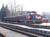 11.3.2006 Vysoké Mýto motorová lokomotiva 714 218-5