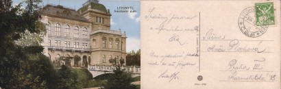 pohlednice vlaková pošta Choceň - Litomyšl č. 114