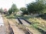 22.9.2005 Litomyšl železniční vlečka Faulhammer, vjezd na vlečku