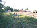 22.9.2005 Litomyšl železniční vlečka Faulhammer, příjezd z vlečky