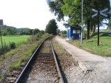 22.9.2005 železniční zastávka Litomyšl - Nedošín příjezd od Litomyšle