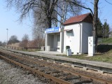 14.3.2014 železniční zastávka Litomyšl - Nedošín