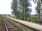 11.9.2005 železniční zastávka Slatina pohled od Chocně