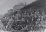 Zaměstnanci stanice Choceň v roce 1888