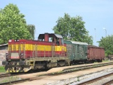 motorová lokomotiva řady 731 010 Vysoké Mýto 13.6.2005