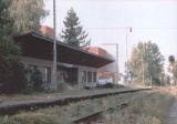 léto 2003 železniční zastávka Dvořisko pohled od Chocně